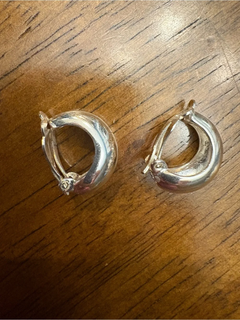 Gold and Silver Hoop clip Earrings